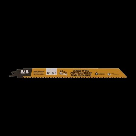 RAZOR BACK 12 x 6 in. TPI Industrial Reciprocating Recyclable Exchangeable Blade 11711492